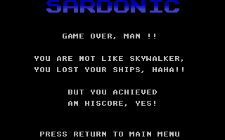 Sardonic atari screenshot